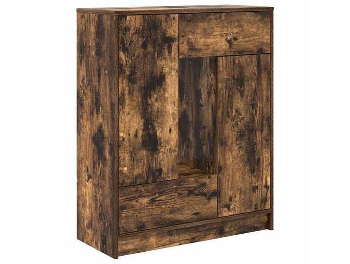 vidaXL Sideboard Sideboard mit Schubladen und Türen Räuchereiche 73x31x90 cm (1 St), Räuchereiche von vidaXL