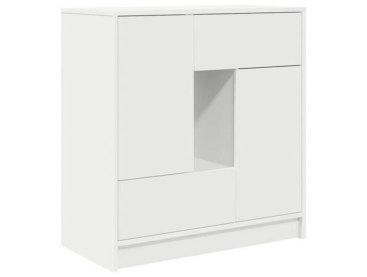 vidaXL Sideboard Sideboard mit Schubladen und Türen Weiß 70,5x34x74,5 cm (1 St), weiß, Weiß von vidaXL