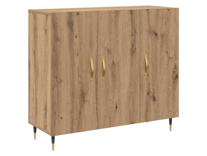 vidaXL Sideboard Sideboard mit Speicher mit Tür Braun 90 x 34 x 80 cm Holzwerkstoff (1 St), braun, Braun von vidaXL