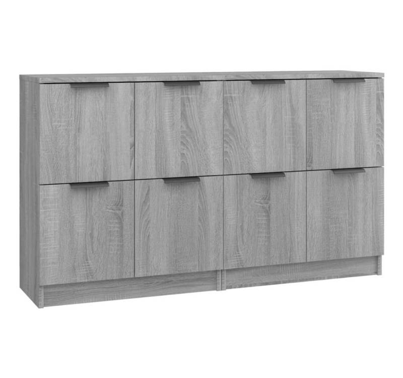 vidaXL Sideboard Sideboards 2 Stk Grau Sonoma 60x30x70 cm Spanplatte Anrichte Kommode von vidaXL