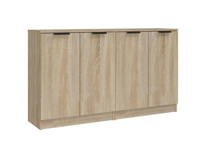 vidaXL Sideboard Sideboards 2 Stk Sonoma Eiche 60x30x70 cm Spanplatte Kommode Türen, braun vidaXL Sideboard Sideboards 2 Stk Sonoma Eiche 60x30x70 cm Spanplatte Kommode Türen, braun von vidaXL