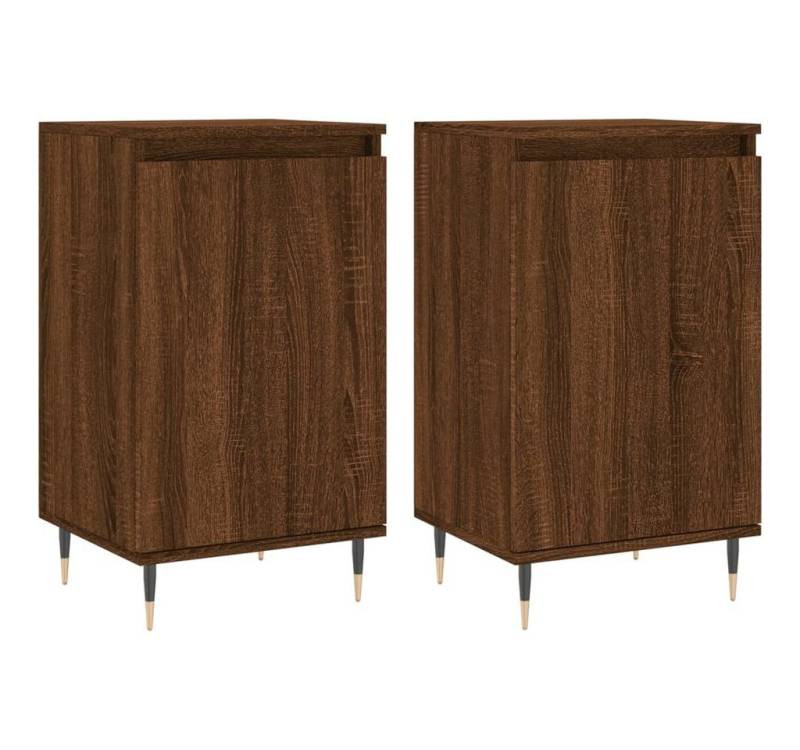 vidaXL Sideboard Sideboards 2 Stk. Braun Eichen-Optik 40x35x70 cm Holzwerkstoff (2 St) von vidaXL