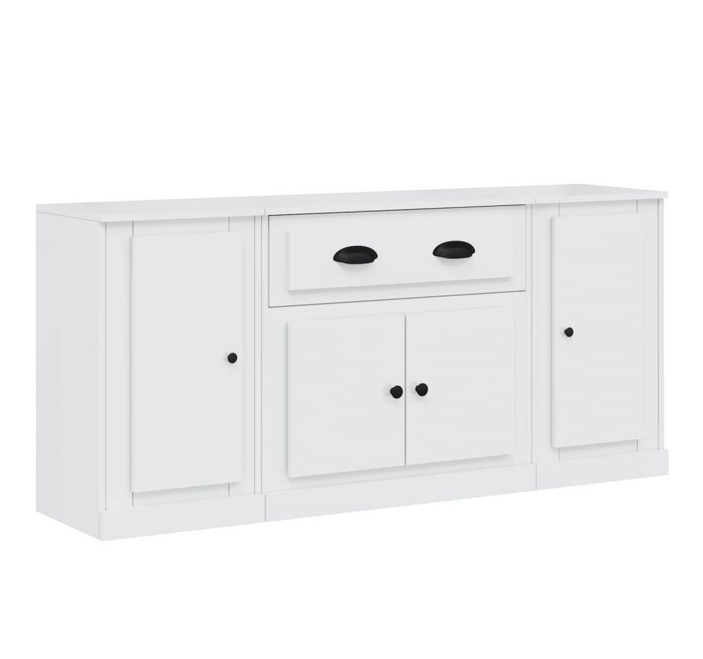 vidaXL Sideboard Sideboards 3 Stk. Hochglanz-Weiß Holzwerkstoff (3 St) von vidaXL