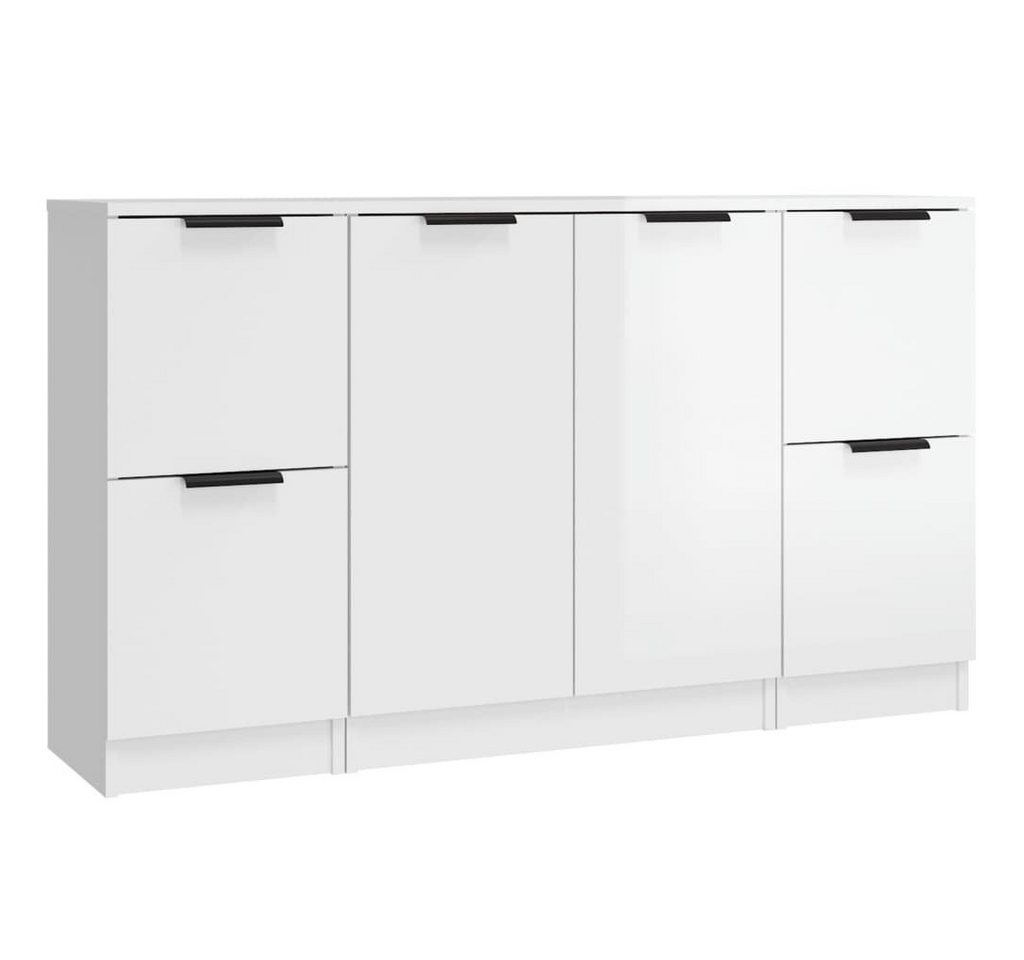 vidaXL Sideboard Sideboards 3 Stk. Hochglanz-Weiß Holzwerkstoff (3 St) von vidaXL