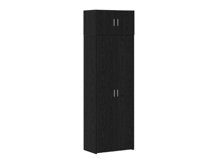 vidaXL Sideboard Stauraum Schrank Schwarze Eiche 70x42.5x225 cm Holzwerkstoff (1 St), schwarz, Schwarze Eiche von vidaXL
