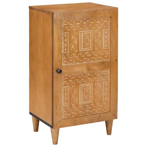 vidaXL Sideboard für das Wohnzimmer – moderner Holztisch aus rechteckigem Mangoholz mit Türen in Braun vidaXL Sideboard für das Wohnzimmer – moderner Holztisch aus rechteckigem Mangoholz mit Türen in Braun von vidaXL