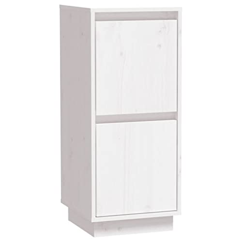 vidaXL Sideboard mit 2 Türen Kommode Anrichte Schrank Beistellschrank Mehrzweckschrank Standschrank Holzschrank Weiß 31,5x34x75cm Massivholz Kiefer vidaXL Sideboard mit 2 Türen Kommode Anrichte Schrank Beistellschrank Mehrzweckschrank Standschrank Holzschrank Weiß 31,5x34x75cm Massivholz Kiefer von vidaXL
