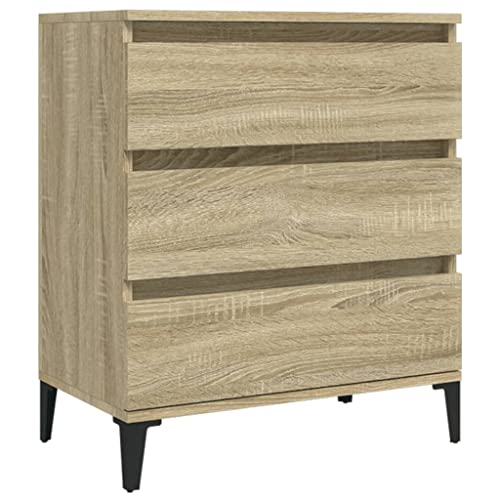 vidaXL Sideboard mit Schubladen Schrank Anrichte Beistellschrank Kommode Schubladenschrank Mehrzweckschrank Sonoma-Eiche 60x35x70cm Holzwerkstoff von vidaXL