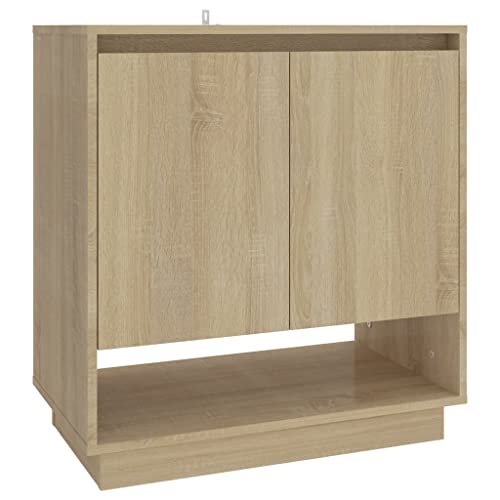 vidaXL Sideboard mit Türen Fächern Kommode Anrichte Schrank Beistellschrank Mehrzweckschrank Standschrank Sonoma-Eiche 70x41x75cm Holzwerkstoff vidaXL Sideboard mit Türen Fächern Kommode Anrichte Schrank Beistellschrank Mehrzweckschrank Standschrank Sonoma-Eiche 70x41x75cm Holzwerkstoff von vidaXL