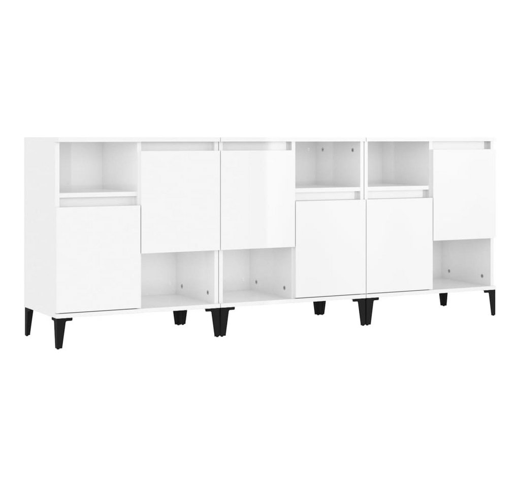 vidaXL Sideboard, Kommoden 3 Stk. Hochglanz-Weiß 60x35x70 cm Holzwerkstoff vidaXL Sideboard, Kommoden 3 Stk. Hochglanz-Weiß 60x35x70 cm Holzwerkstoff von vidaXL