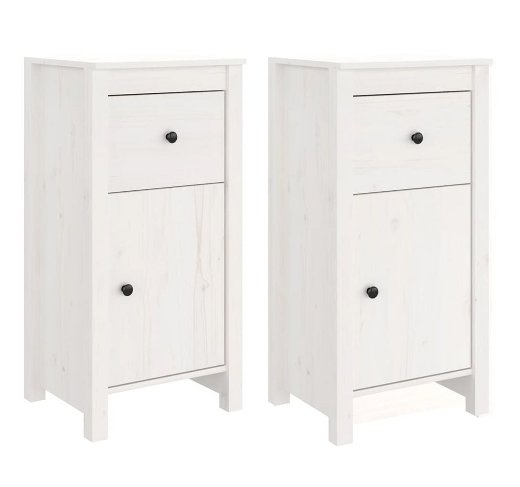 vidaXL Sideboard, Kommoden 2 Stk. Weiß 40x35x80 cm Massivholz Kiefer vidaXL Sideboard, Kommoden 2 Stk. Weiß 40x35x80 cm Massivholz Kiefer von vidaXL