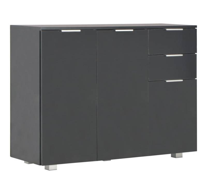 vidaXL Sideboard, Kommode Hochglanz-Schwarz 107x35x80,5 cm vidaXL Sideboard, Kommode Hochglanz-Schwarz 107x35x80,5 cm von vidaXL