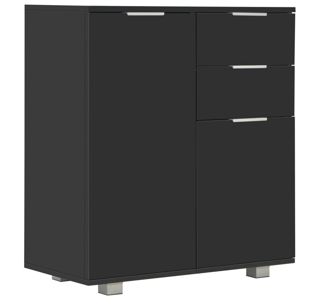 vidaXL Sideboard, Kommode Hochglanz-Schwarz 71x35x80 cm Holzwerkstoff vidaXL Sideboard, Kommode Hochglanz-Schwarz 71x35x80 cm Holzwerkstoff von vidaXL