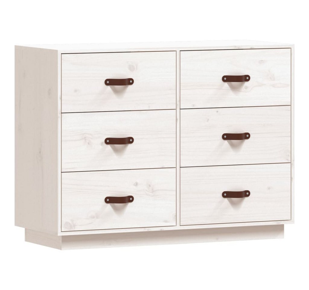 vidaXL Sideboard, Kommode Weiß 100x40x75 cm Massivholz Kiefer vidaXL Sideboard, Kommode Weiß 100x40x75 cm Massivholz Kiefer von vidaXL