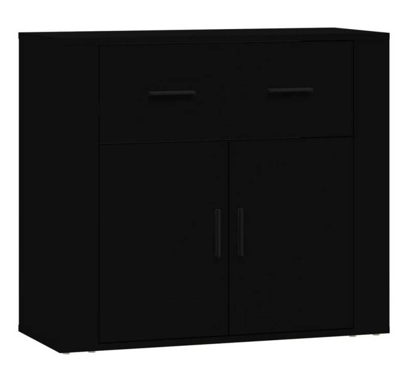 vidaXL Sideboard, Kommode Schwarz 80x33x70 cm Holzwerkstoff von vidaXL
