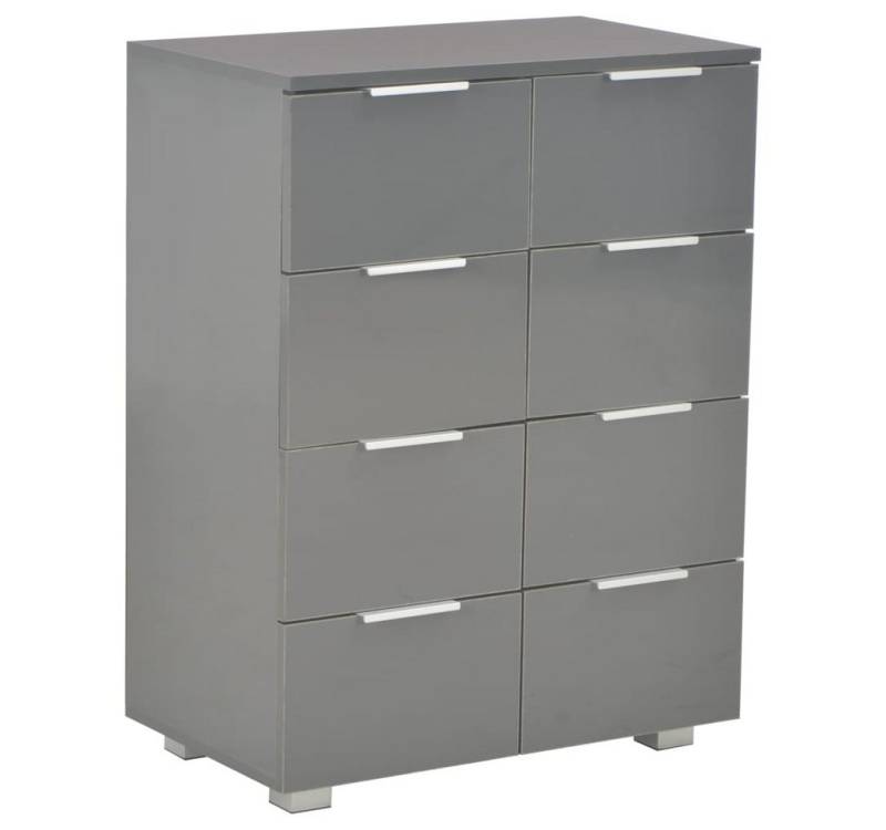 vidaXL Sideboard, Kommode Hochglanz-Grau 60x35x80 cm Holzwerkstoff vidaXL Sideboard, Kommode Hochglanz-Grau 60x35x80 cm Holzwerkstoff von vidaXL
