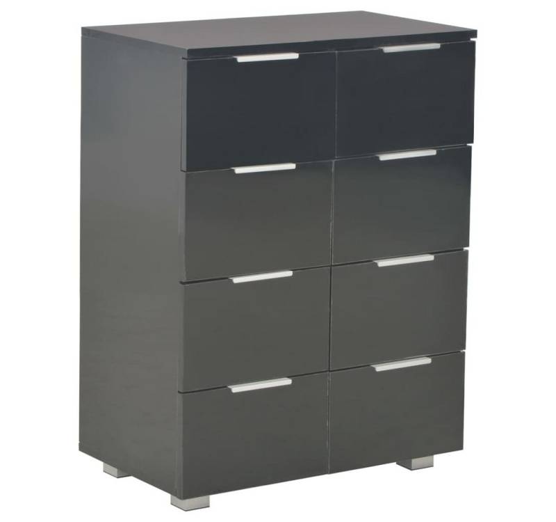 vidaXL Sideboard, Kommode Hochglanz-Schwarz 60x35x80 cm Holzwerkstoff von vidaXL
