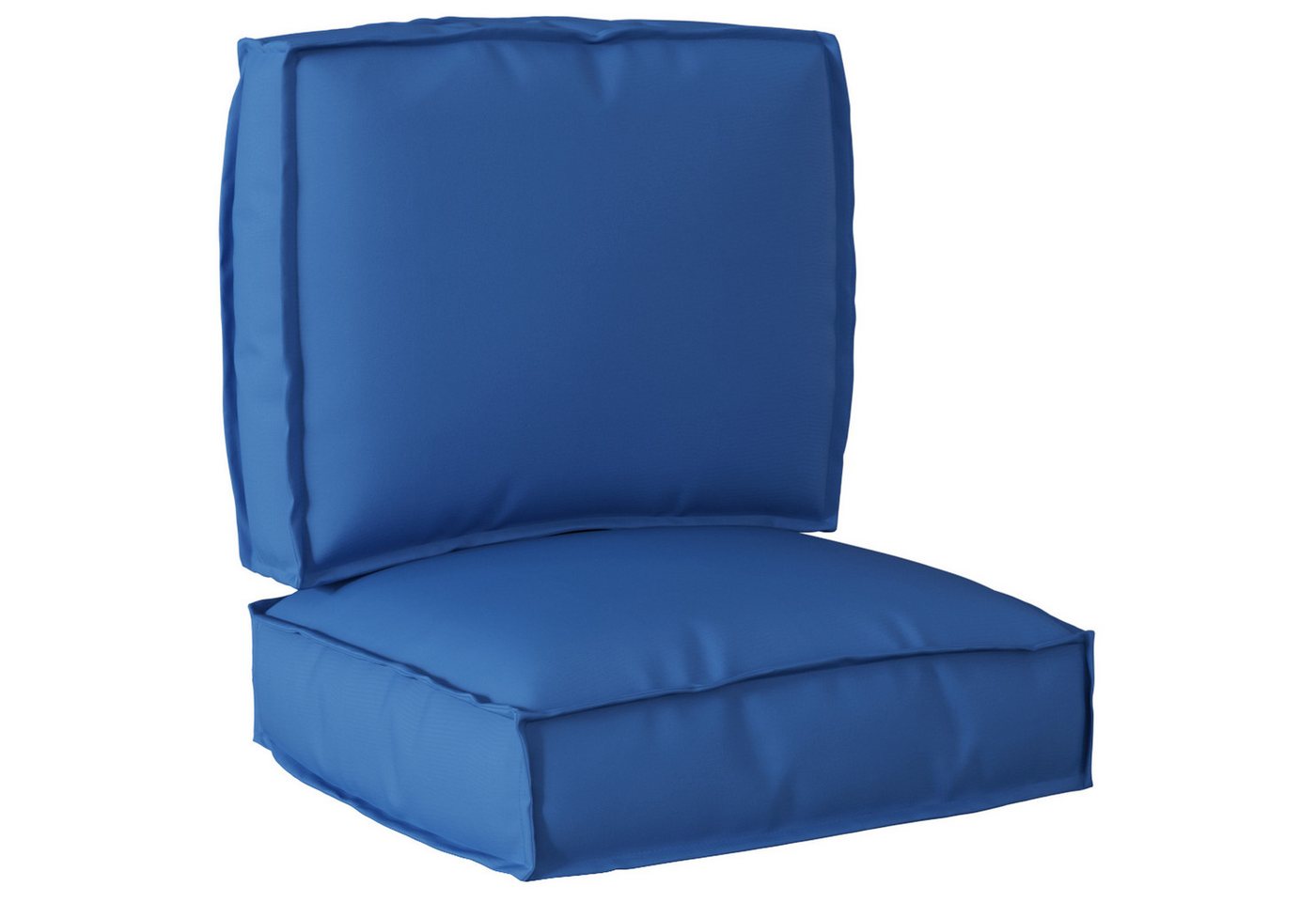 vidaXL Sitzauflage Pallet Kissen Set 2 pcs Königsblau 50 x 50 x 12 cm Oxford Stoff, (2 St) von vidaXL
