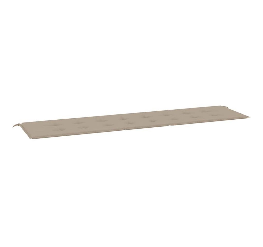vidaXL Sitzauflage Gartenbank-Auflage Taupe 200x50x4 cm Oxford-Gewebe, (1 St) von vidaXL