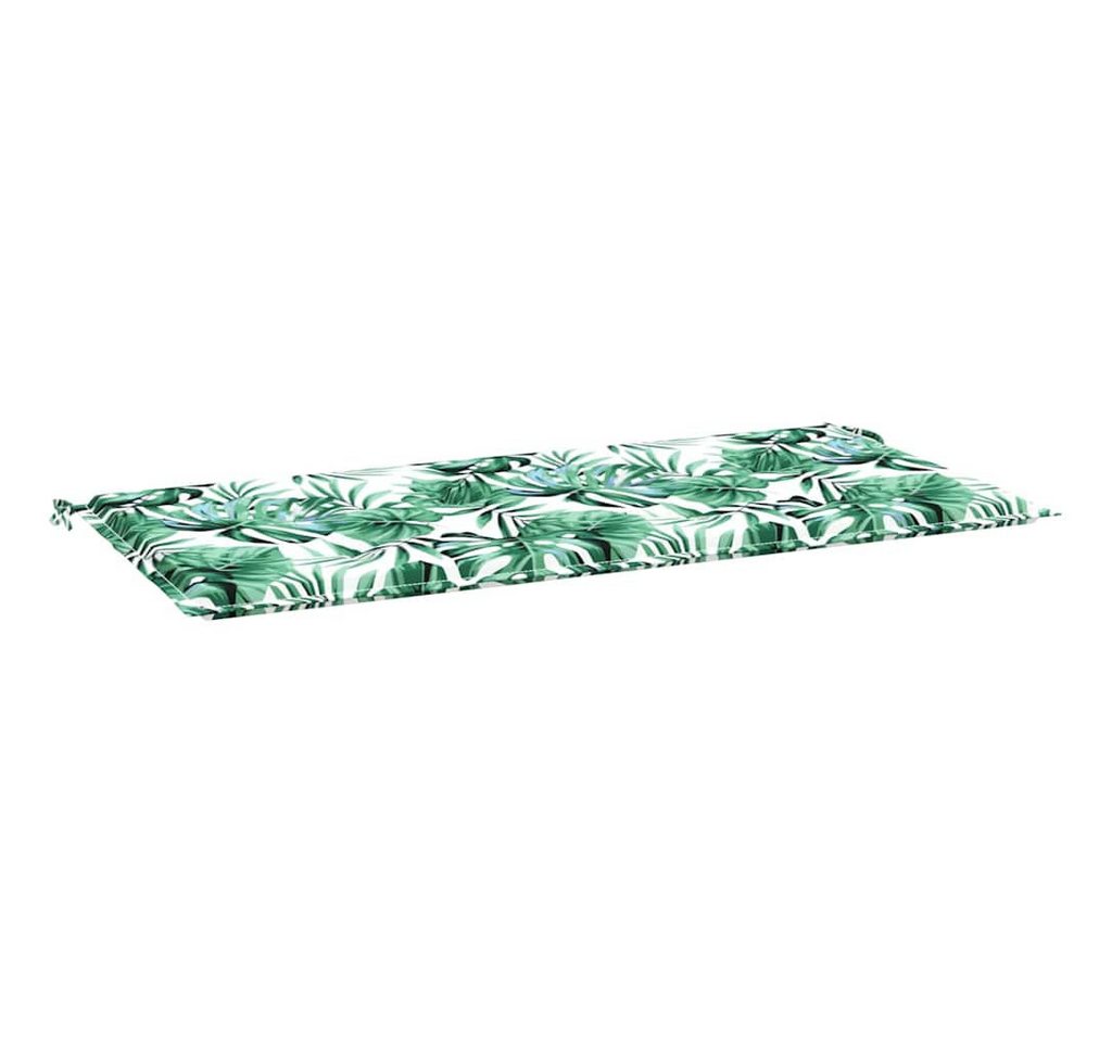 vidaXL Sitzauflage Gartenbank-Kissen Floral Grün 100 x 50 x 4 cm Oxford Stoff, (1 St) von vidaXL