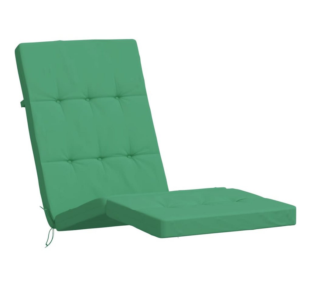 vidaXL Sitzauflage Liegestuhl-Auflagen 2 Stk. Grün Oxford-Gewebe, (2 St) von vidaXL