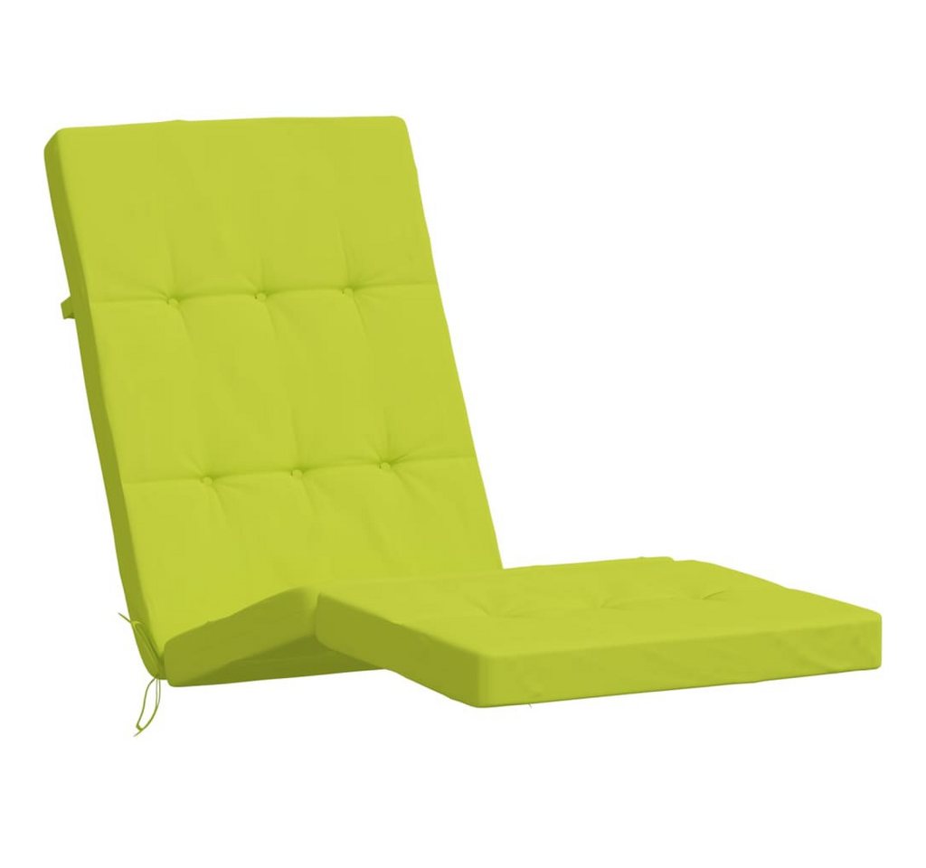 vidaXL Sitzauflage Liegestuhl-Auflagen 2 Stk. Neongrün Oxford-Gewebe, (2 St) von vidaXL