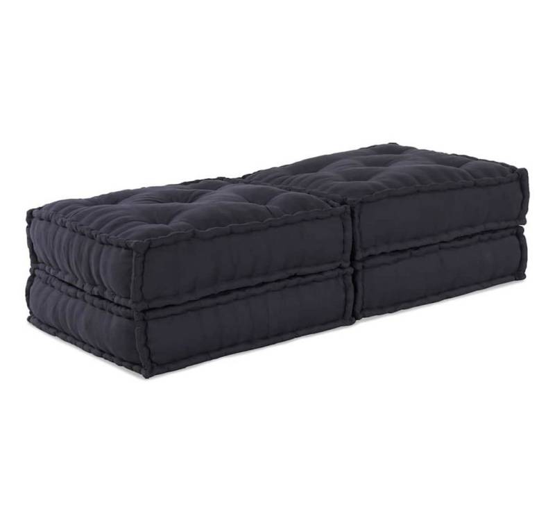 vidaXL Sitzauflage Modulares Sofa 2 pcs Anthrazit 70 x 70 x 36 cm Stoff, (2 St) von vidaXL