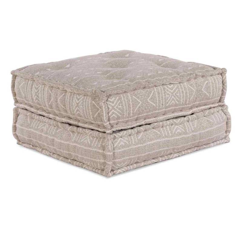 vidaXL Sitzauflage Modulares Sofa Geometrisch Hellbraun 70 x 70 x 36 cm Stoff, (1 St) von vidaXL