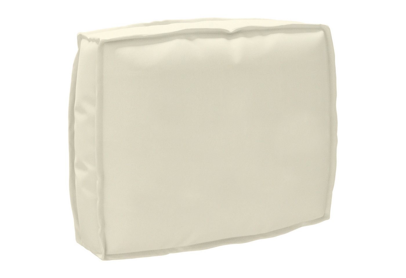 vidaXL Sitzauflage Palettenkissen für Rückenlehne mit Kissen Creme 50 x 40 x 12 cm, (1 St) von vidaXL