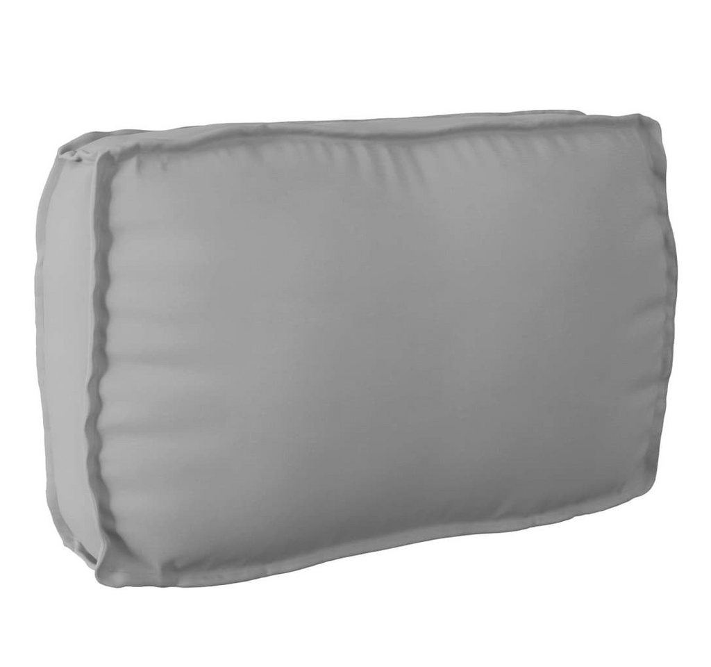 vidaXL Sitzauflage Palettenkissen für Rückenlehne mit Kissen Grau 70 x 40 x 12 cm, (1 St) von vidaXL