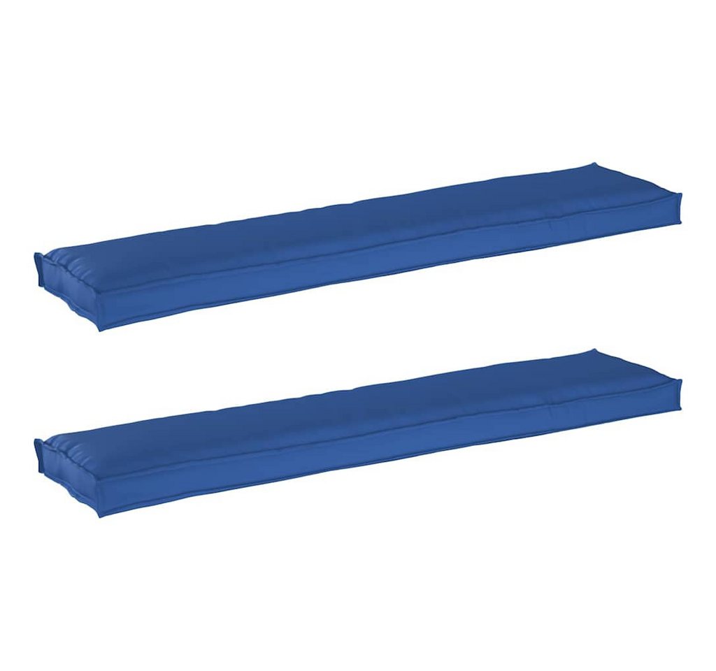 vidaXL Sitzauflage Pallet Kissen Set 2 pcs Königsblau 180 x 40 x 8 cm Oxford Stoff, (2 St) von vidaXL