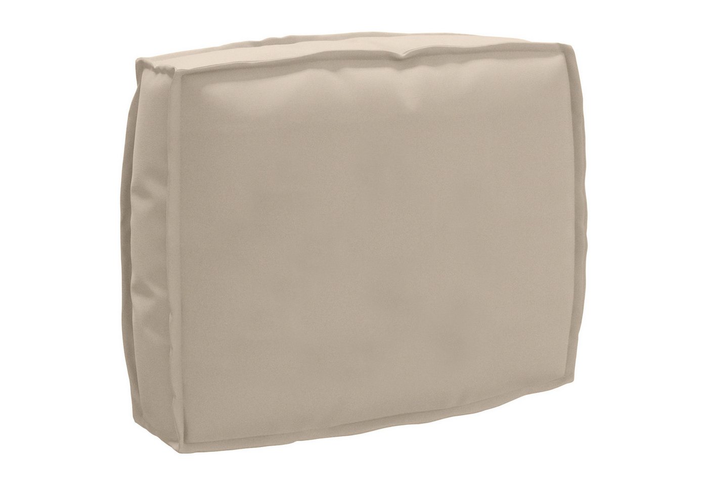 vidaXL Sitzauflage Palettenkissen für Rückenlehne mit Kissen Taupe 50 x 40 x 12 cm, (1 St) von vidaXL