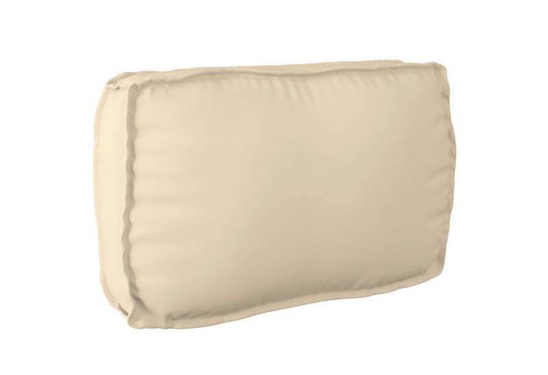 vidaXL Sitzauflage Palettenkissen für Rückenlehne mit Kissen Beige 70 x 40 x 12 cm, (1 St) von vidaXL