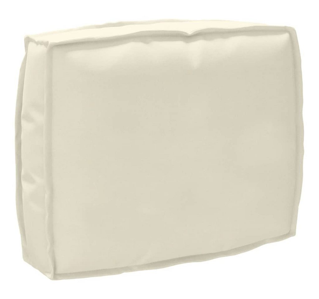vidaXL Sitzauflage Palettenkissen für Rückenlehne mit Kissen Creme 50 x 40 x 12 cm, (1 St) von vidaXL