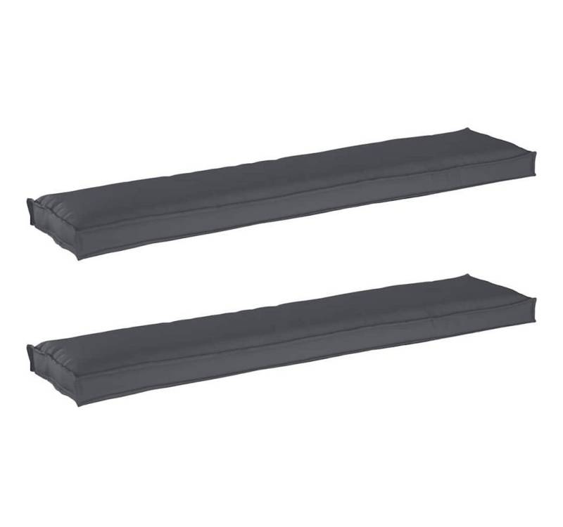 vidaXL Sitzauflage Pallet Kissen Set 2 pcs Anthrazit 180 x 40 x 8 cm Oxford Stoff, (2 St) von vidaXL