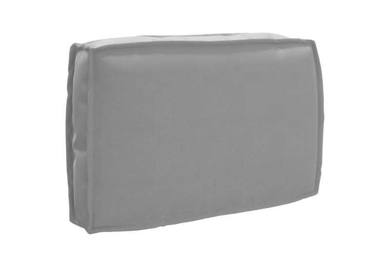 vidaXL Sitzauflage Palettenkissen für Rückenlehne mit Kissen Grau 60 x 40 x 12 cm, (1 St) von vidaXL