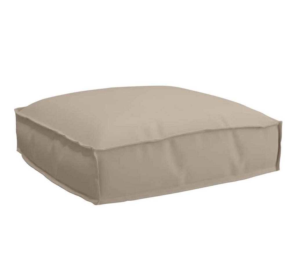 vidaXL Sitzauflage Pallet Kissen für geeigneten Sitz Taupe 50 x 50 x 12 cm, (1 St) von vidaXL