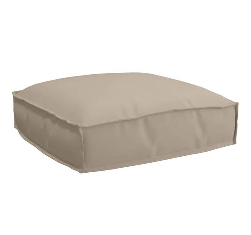 vidaXL Sitzauflage Pallet Kissen für geeigneten Sitz Taupe 50 x 50 x 12 cm, (1 St) von vidaXL