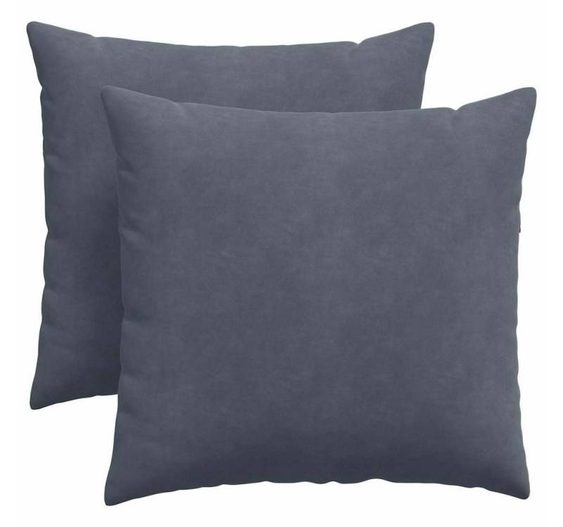 vidaXL Sitzauflage Sofakissen 2 pcs Dunkelgrau 45 x 45 cm Cordstoff, (2 St) von vidaXL