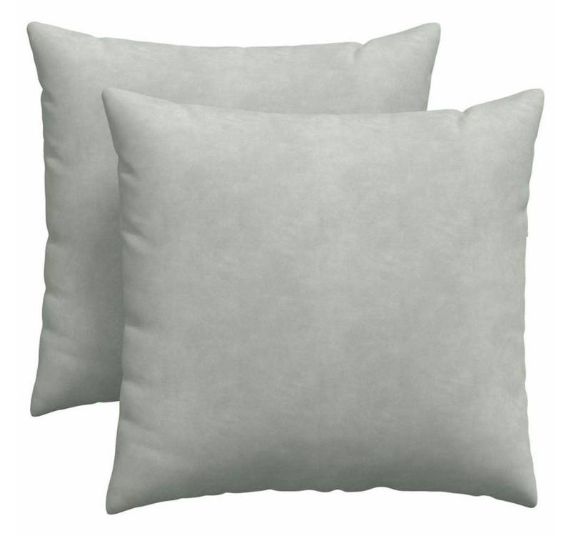 vidaXL Sitzauflage Sofakissen 2 pcs Hellgrau 45 x 45 cm Cordstoff, (2 St) von vidaXL