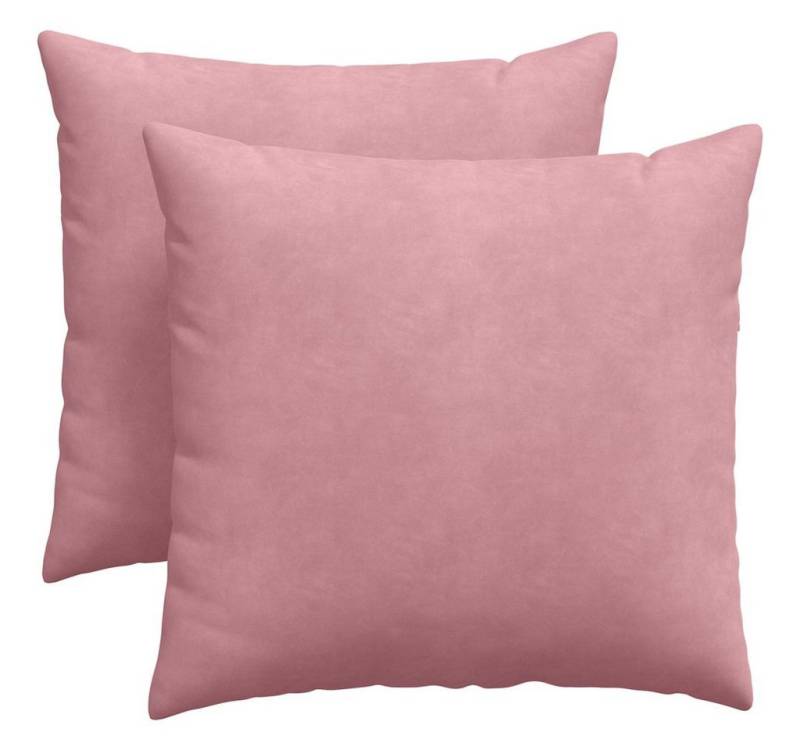 vidaXL Sitzauflage Sofakissen 2 pcs Rosa 45 x 45 cm Cordstoff, (2 St) von vidaXL