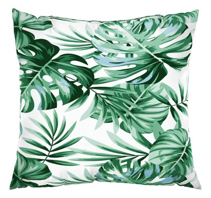 vidaXL Sitzauflage Sofakissen 4 Stk. Blattmuster 60x60 cm Stoff, (4 St) von vidaXL