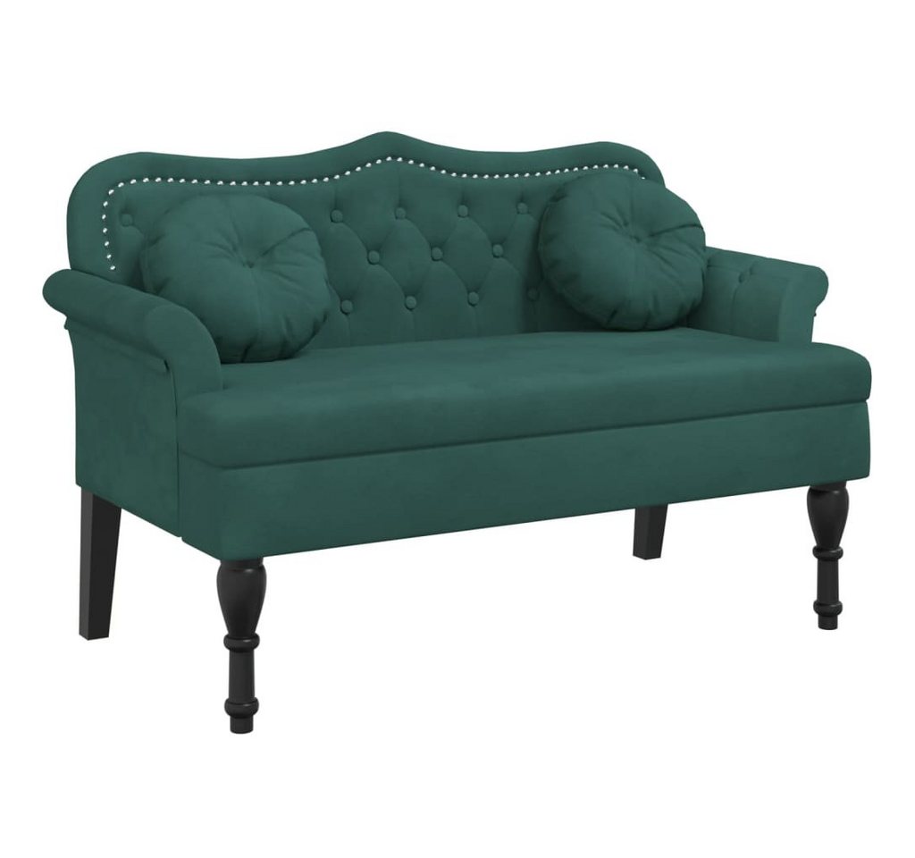 vidaXL Sitzbank, Bank mit Kissen Dunkelgrün 120,5x65x75 cm Samt vidaXL Sitzbank, Bank mit Kissen Dunkelgrün 120,5x65x75 cm Samt von vidaXL