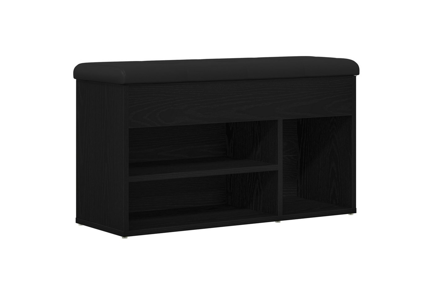 vidaXL Sitzbank Bank mit Stauraum Schwarz Eiche 80x30x45 cm Holzwerkstoff (1-St) von vidaXL