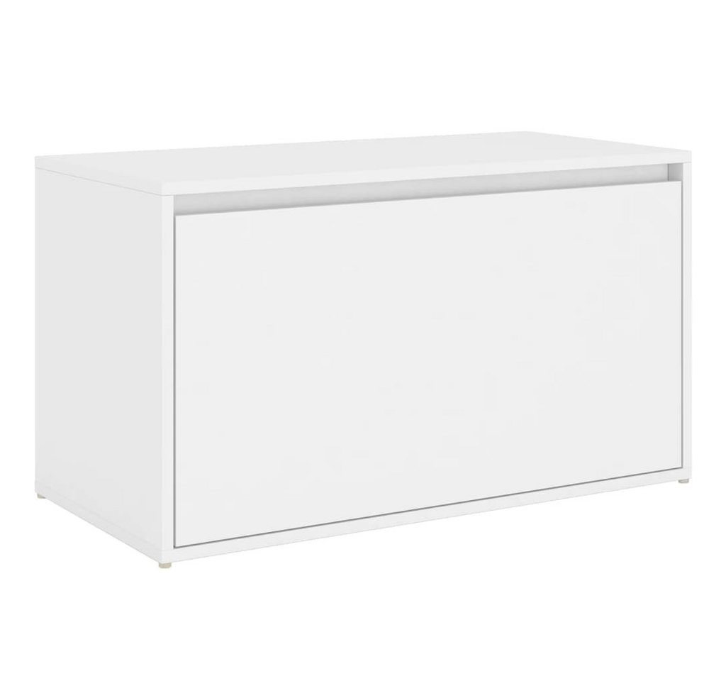 vidaXL Sitzbank Flurbank 80x40x45 cm Weiß Holzwerkstoff von vidaXL