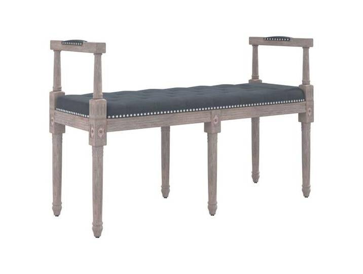 vidaXL Sitzbank Sitzbank Dunkelgrau 110x40x70 cm Samt, grau, Samt von vidaXL