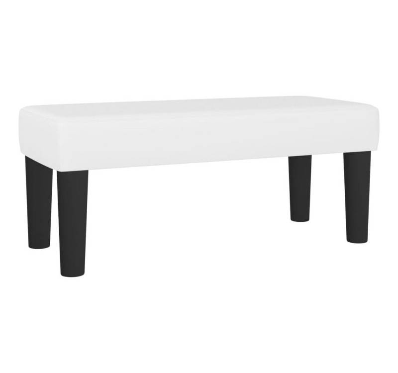 vidaXL Sitzbank Sitzbank Weiß 70x30x30 cm Kunstleder von vidaXL