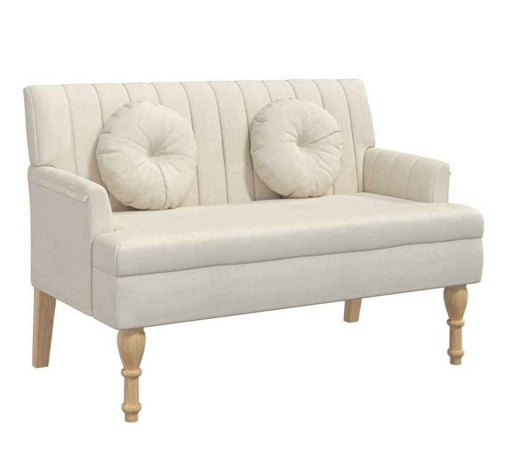 vidaXL Sitzbank Sitzbank mit Kissen 113x64,5x75,5 cm Leinen vidaXL Sitzbank Sitzbank mit Kissen 113x64,5x75,5 cm Leinen von vidaXL