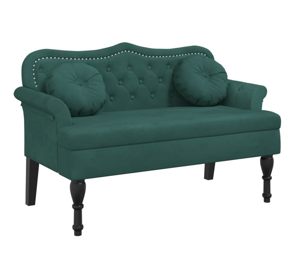 vidaXL Sitzbank Sitzbank mit Kissen Dunkelgrün 120,5x65x75 cm Samt vidaXL Sitzbank Sitzbank mit Kissen Dunkelgrün 120,5x65x75 cm Samt von vidaXL