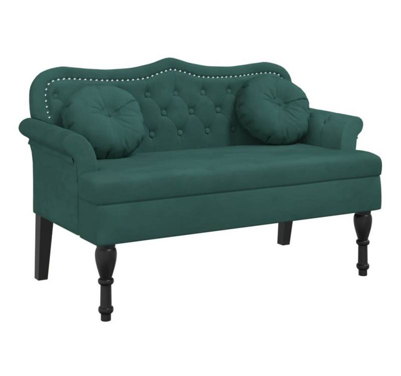 vidaXL Sitzbank Sitzbank mit Kissen Dunkelgrün 120,5x65x75 cm Samt vidaXL Sitzbank Sitzbank mit Kissen Dunkelgrün 120,5x65x75 cm Samt von vidaXL